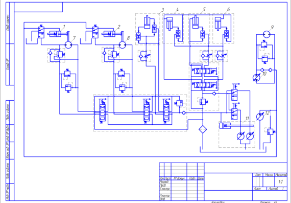 AUK-40T 60 hydraulic circuit diagram