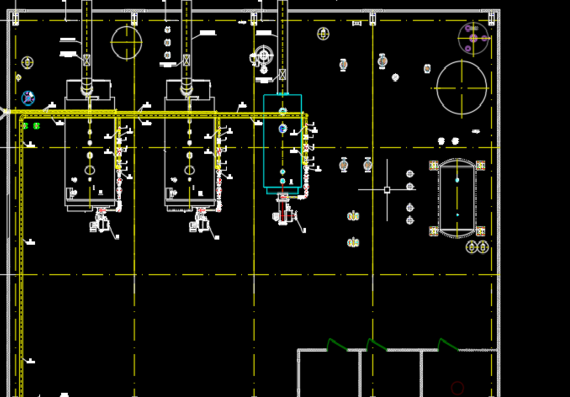 Boiler room. Layout of boiler room equipment at elev. 0.000. Equipment and material specification.
