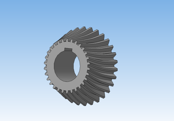 Gear with circular tooth
