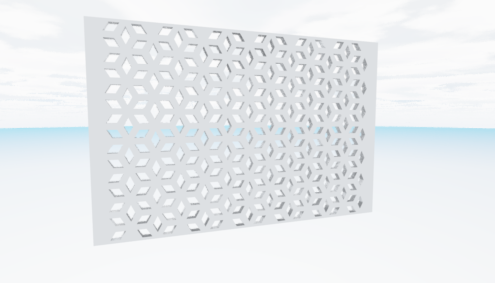 Perforated wall