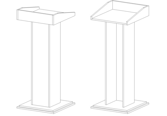 Drawings for floor stand fabrication