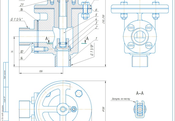 Angular valve concept