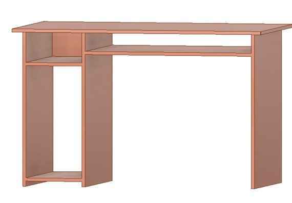 3d модель стол компьютерный