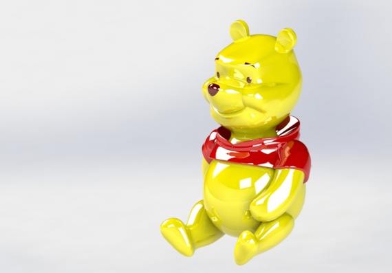 Winnie-pooch toy 3D model