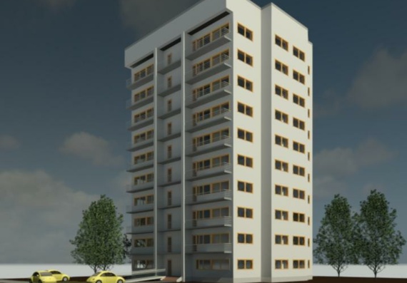 10-storey residential building