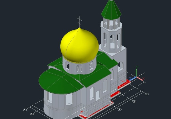 Православная церковь 3d