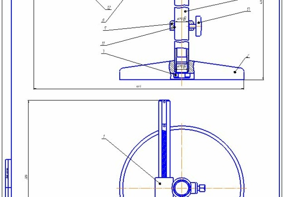 Приспособление для измерения геометрии шеек коленчатого вала ДВС