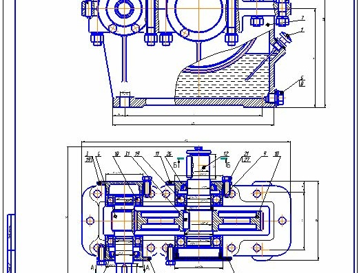Machine Parts Course Design - Cylindrical Gearbox