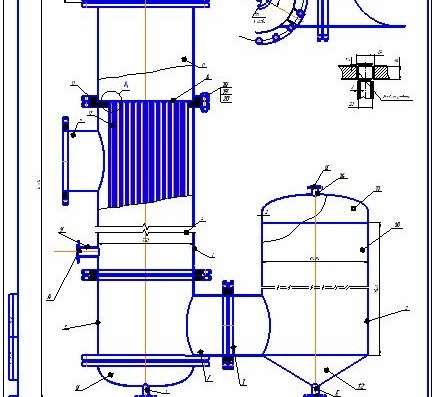 Film type evaporator vacuum