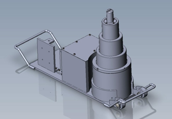 Пример 3D-модели гидравлического домкрата