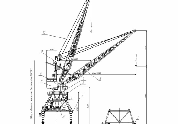Gantz crane drawing 5t