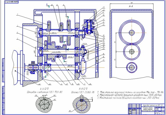 Design of vertical milling machine 6P13F3