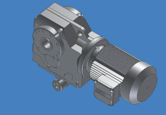 Мотор-редуктор конично-цилиндрический SEW_KA-77-TDV-100-M4