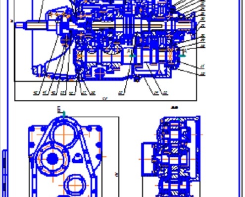 Gearbox and power takeoff gearbox