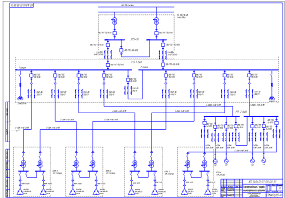 Power supply of the machine-building enterprise of the 2nd stage with diagram and explanations