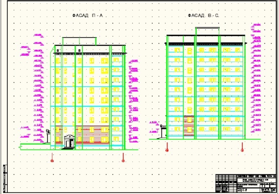 Degree project 9-storey residential building. PGS