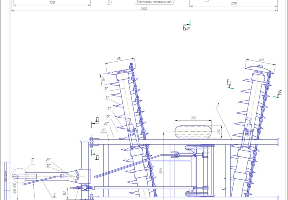 Detail Drawing and Disk Harrow Specifications