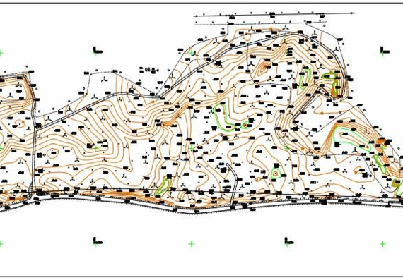 Topographic plan quarry scale 1:2000
