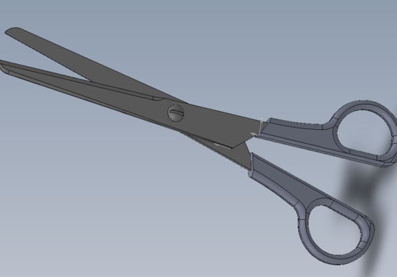 3d модель ножниц