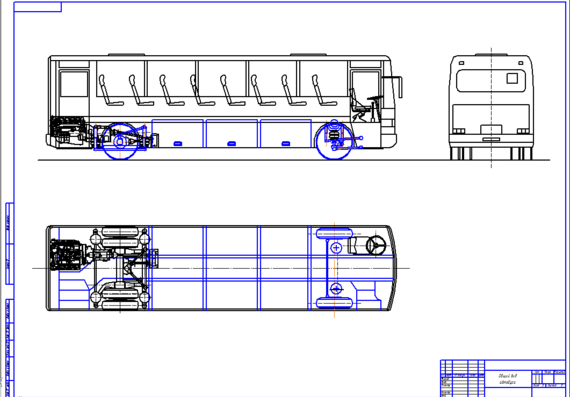 General Bus View Drawing