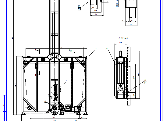 Conveyor. Assembly drawing