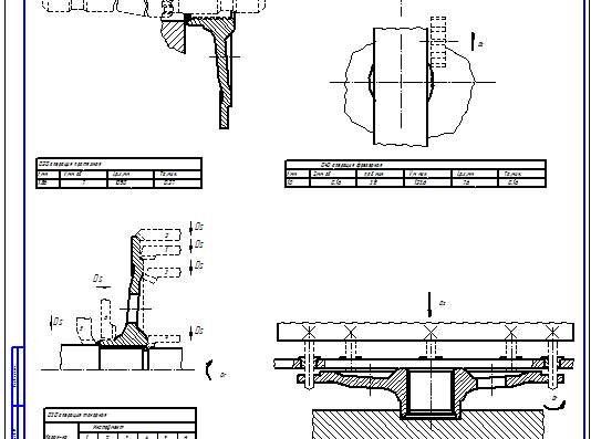 Схема механической обработки (точение, сверление, протягивание, фрезерование)