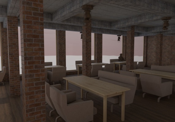 Project of restaurant in Archikade