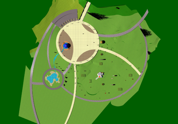 План организации рельефа парковой зоны