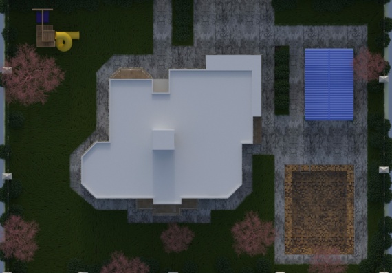 Individual residential building for a family of 4 people