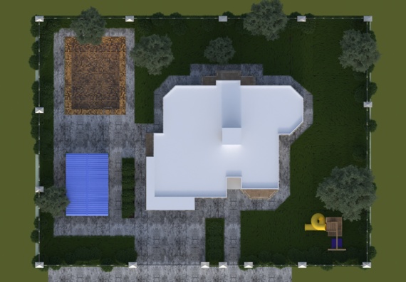 Individual residential building for a family of 4 people