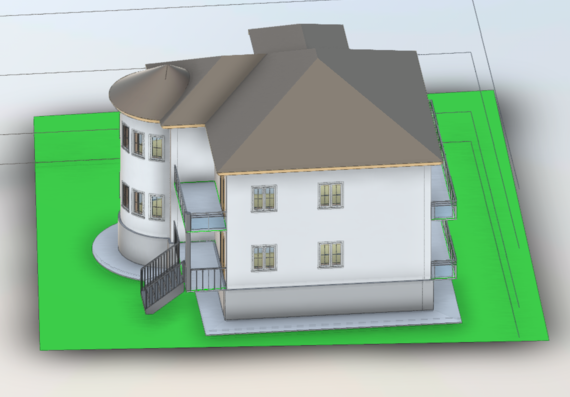 Архитектурная модель загородного дома