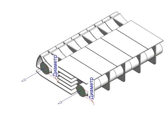 Sectional bimetallic radiator - revit family