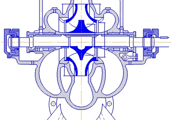Centrifugal pump section
