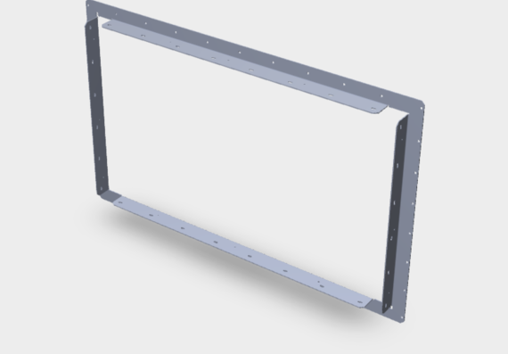 Bracket for monitor and package mounting