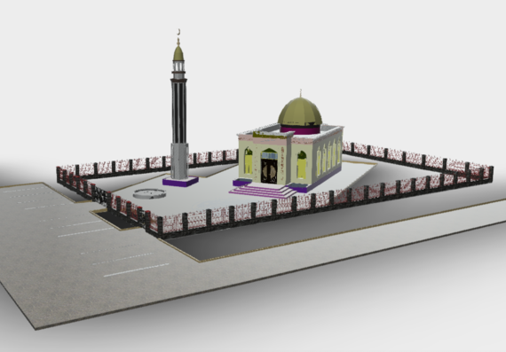 Mosque with 100 seats