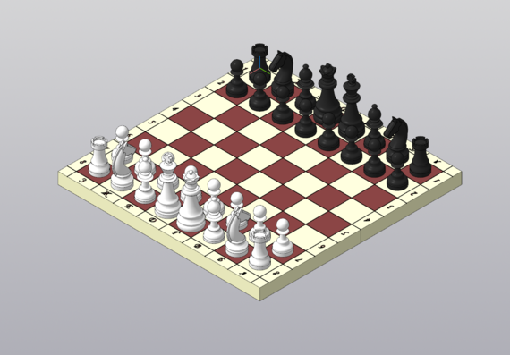 Оригинальная модель шахмат 3D