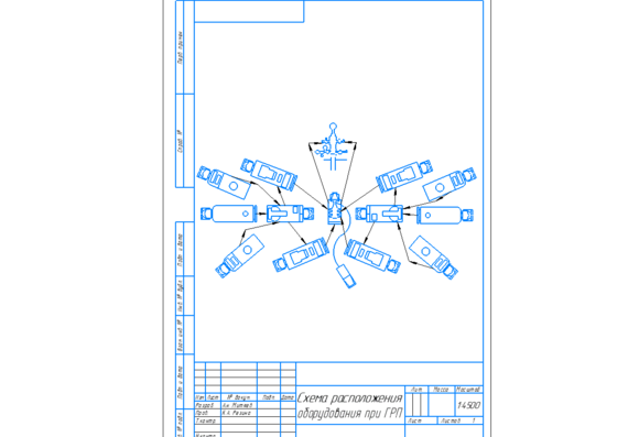 Image of equipment layout at FRG