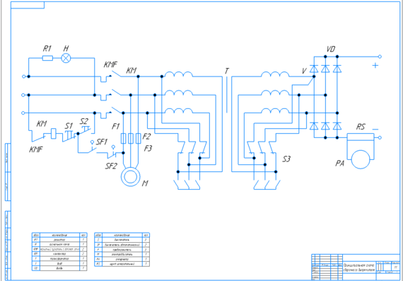 Welding rectifier schematic diagram