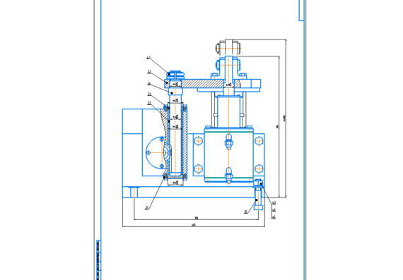  Assembly drawing of fixture Autocade