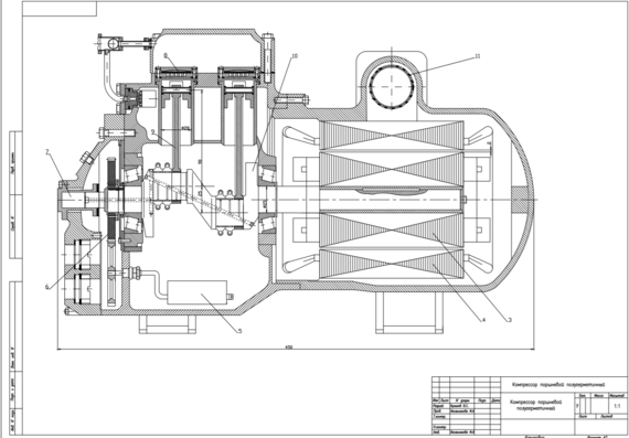 Piston compressor for heat pump