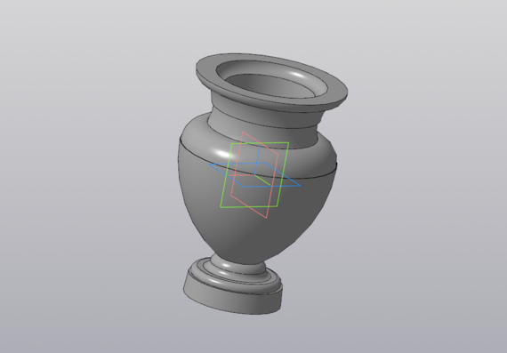 3D model of elegant vase