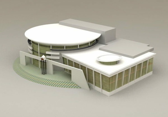 Modern Library - 3D Model