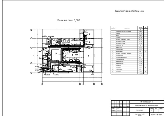 Designed supply and exhaust ventilation of the club for 240 seats
