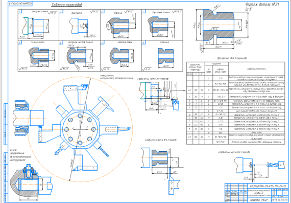 design of tool adjustment for turret-turret machine