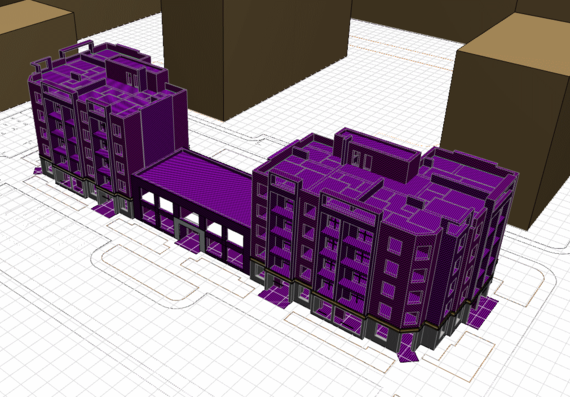 5-storey residential building in archicade