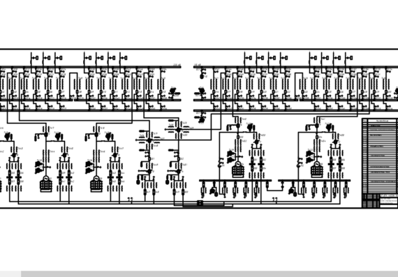 Электрическая принципиальная схема ТЭЦ-500