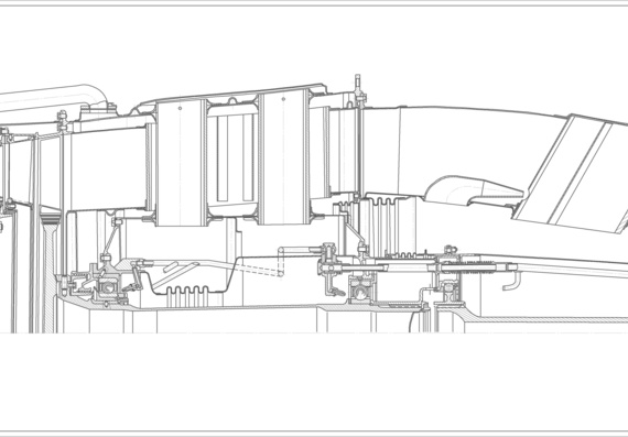 Drawing of D25V engine