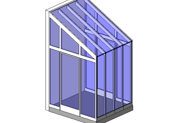 Parametric greenhouse with glazing