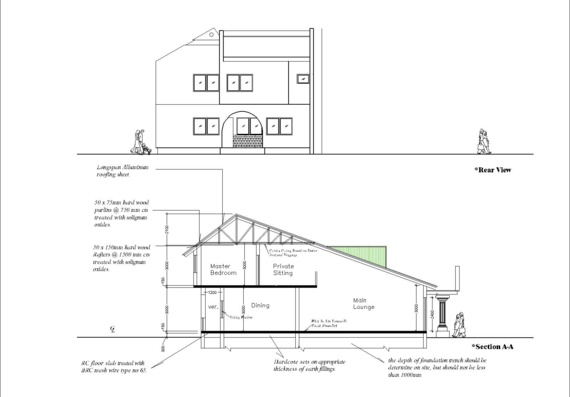 House duplex plan 2D