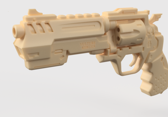 McCree Deadlock Gun - 3D model for 3D printing - Overwatch